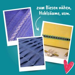 Courleys Online Nähkurs - Nähmaschinenfüsschen von A-Z