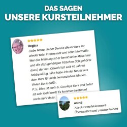 Courleys Online Nähkurs - Nähmaschinenfüsschen von A-Z