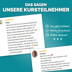 Courleys Online Nähkurs - Nähmaschinenfüsschen von A-Z