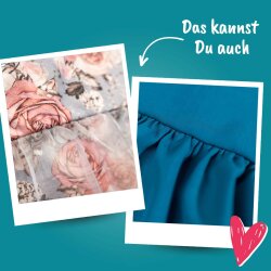 Courleys Online Nähkurs - Kräuseln mit der Overlock