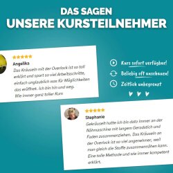 Courleys Online Nähkurs - Kräuseln mit der Overlock