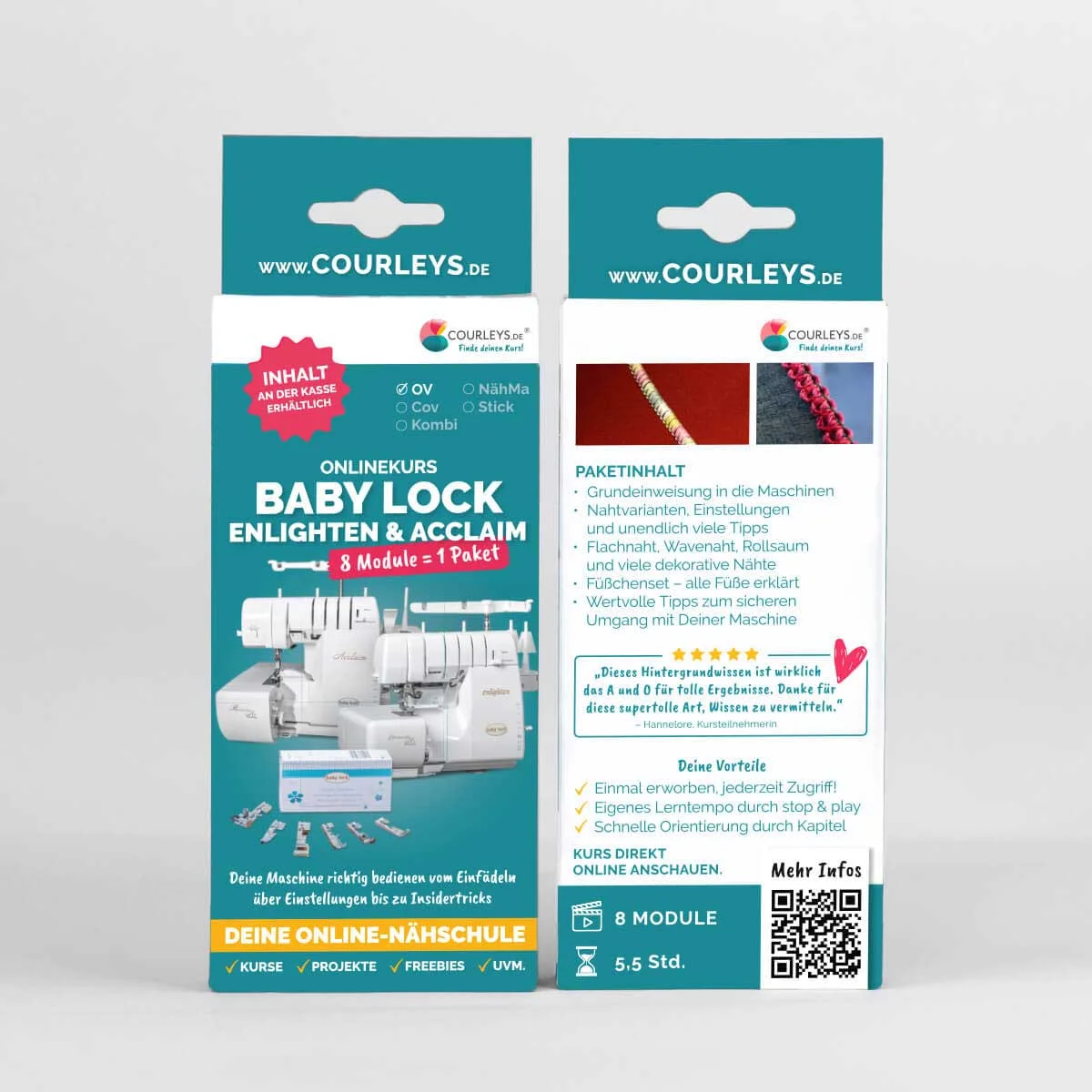 Courleys Online Nähkurs Babylock Enlighten und Acclaim