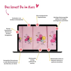 Courleys Online Nähkurs - Einweisung in die BERNINA 7er Serie – Sticken