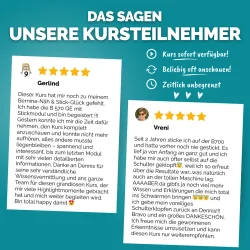 Courleys Online Nähkurs - Einweisung in die BERNINA 7er Serie – Sticken