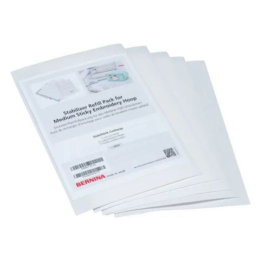 Bernina Stickvlies Cut Away 165 x 265 mm (15 Bögen)
