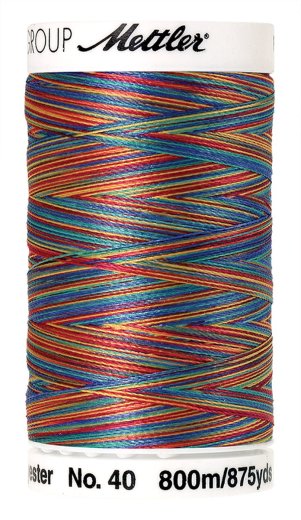 AMANN METTLER Stickgarn POLY SHEEN MULTI® - Confetti  (9916) - 800 m - No.40