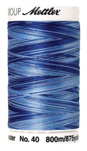 AMANN METTLER Stickgarn POLY SHEEN MULTI® - Nautical Blues  (9929) - 800 m - No.40