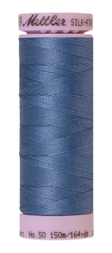 Mettler SILK FINISH COTTON Garn - Rauchiges Blau (0351) - 150m