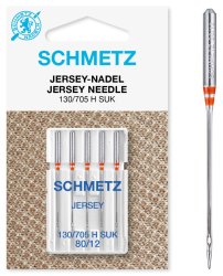 Schmetz Jersey-Nadel 5 Stück Nm80 130/705H SUK