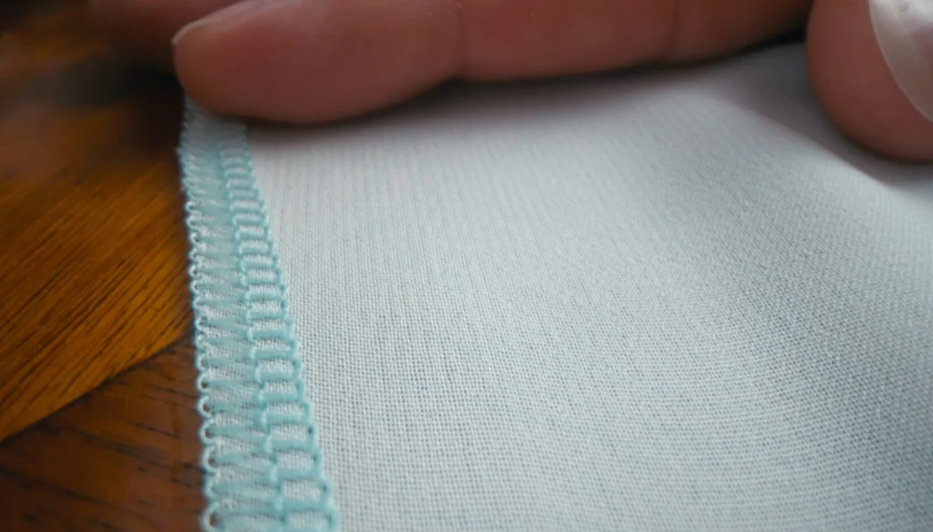Baby Lock Enlighten saubere Overlock-Naht an Stoffkante