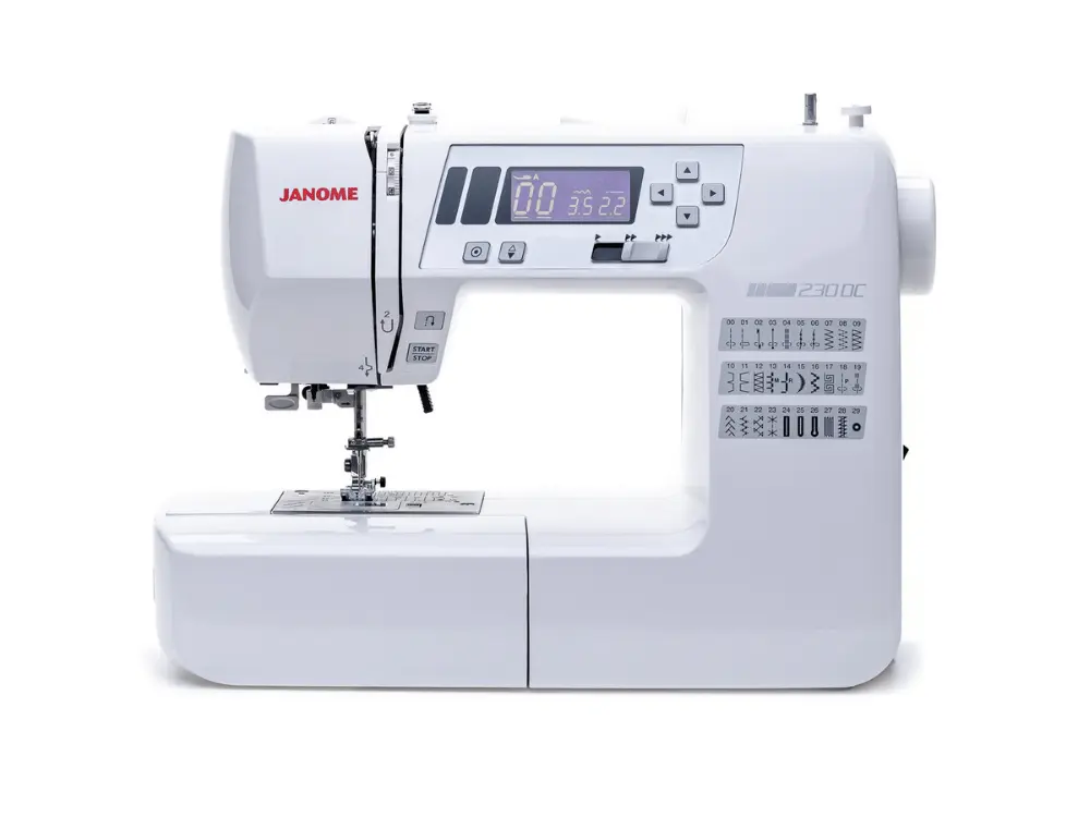 Janome 230DC Bestseller Nähmaschine Janome 230DC Bestseller Nähmaschine mit starkem Preis-Leistungs-Verhältnis